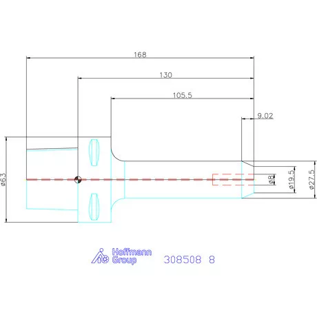Garant Menesztőlapos befogó 8 mm