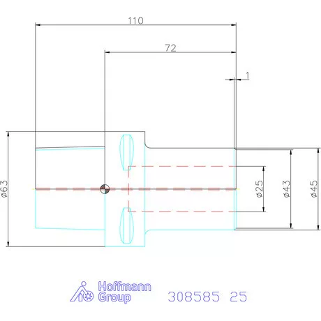 Garant Szerszámtartó telibefúróhoz 25 mm