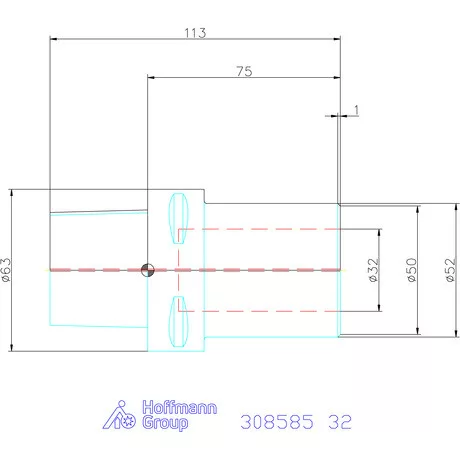 Garant Szerszámtartó telibefúróhoz 32 mm
