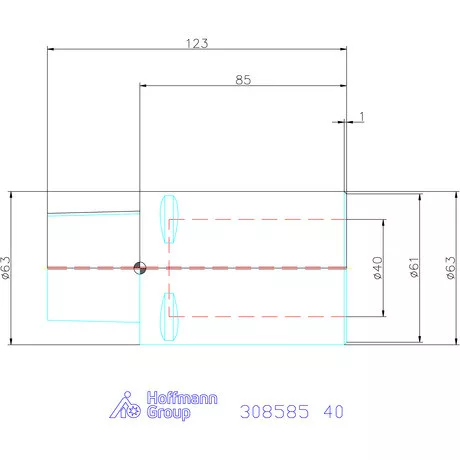 Garant Szerszámtartó telibefúróhoz 40 mm