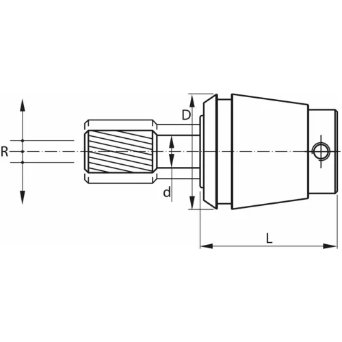 Holex ET szorítópatron radiális kiegyenlítéssel menetfúráshoz és dörzsárazáshoz. 8 mm