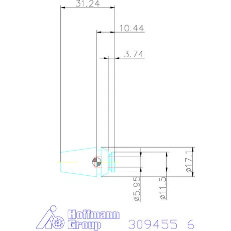 Holex ER szorítópatron menetfúrókhoz 6 mm