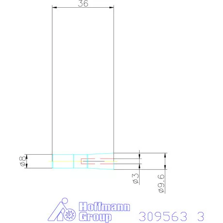 Garant Szorítópatron, extra karcsú 3 mm