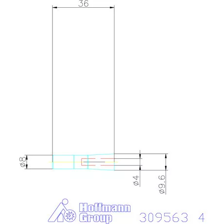 Garant Szorítópatron, extra karcsú 4 mm