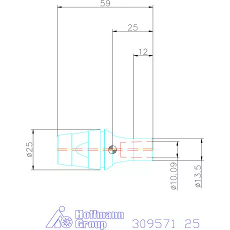 Albrecht ER adapter / extra karcsú szorítópatron 25