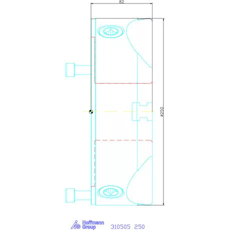Röhm Hárompofás esztergatokmány acél hengeres központosító befogóval 250 mm