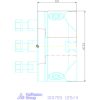 Röhm Hárompofás esztergatokmány,acél rövidkúpos felfogással 125/4 mm