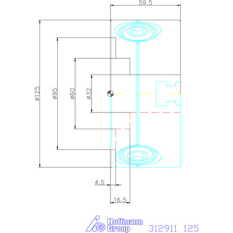 Holex Hárompofás esztergatokmány acél hengeres központosító befogóval 125 mm