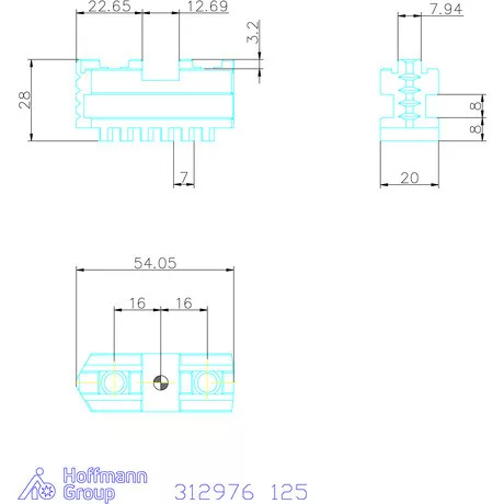 Holex Alappofa készlet, 3 darabos, edzett 125