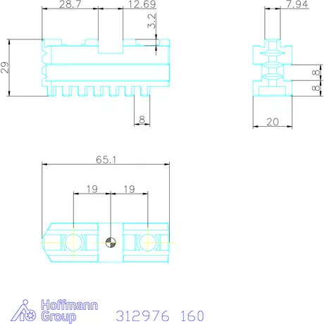 Holex Alappofa készlet, 3 darabos, edzett 160