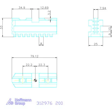 Holex Alappofa készlet, 3 darabos, edzett 200