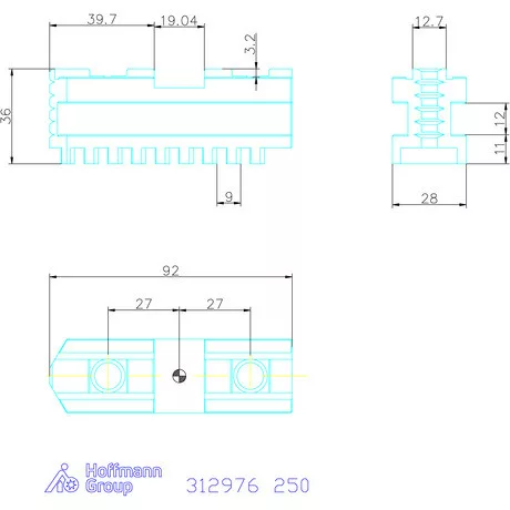 Holex Alappofa készlet, 3 darabos, edzett 250