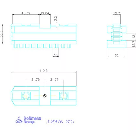 Holex Alappofa készlet, 3 darabos, edzett 315