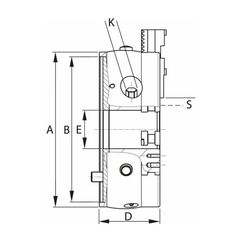 Schunk Ékrudas esztergatokmány ROTA-S-plus 2.0 osztás nélküli lépcsős pofákkal 315