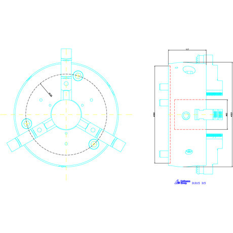 Schunk Ékrudas esztergatokmány ROTA-S-plus 2.0 osztás nélküli lépcsős pofákkal 315
