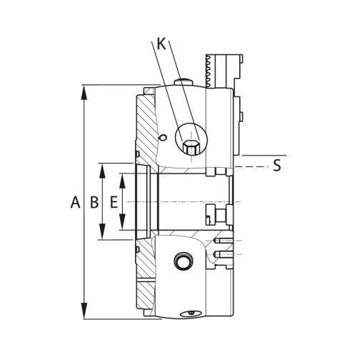 Schunk Ékrudas esztergatokmány ROTA-S 2.0 rövidkúppal és osztás nélküli lépcsős pofák 250/8