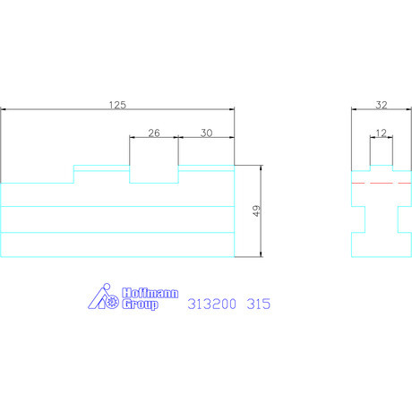 Röhm Alappofa készlet, 3 darabos ferde fogazás 315