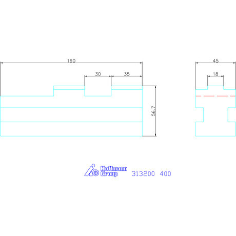 Röhm Alappofa készlet, 3 darabos ferde fogazás 400