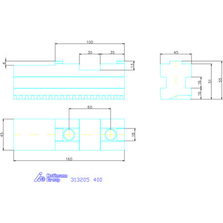 Schunk Alappofa készlet, 3 darabos ferde fogazás 400