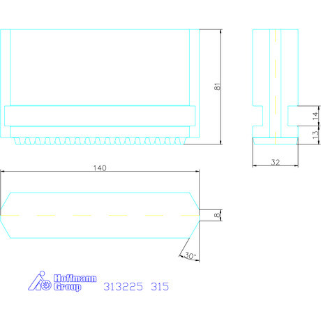 Schunk Tömör lágypofa készlet, 3 darabos ferde fogazás 315