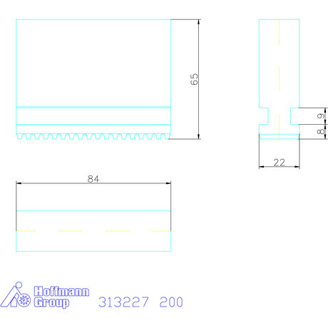 Schunk Tömör lágypofa készlet, 3 darabos egyenes fogazás 200