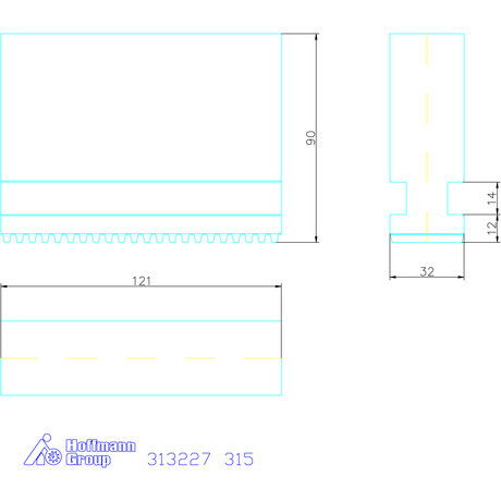 Schunk Tömör lágypofa készlet, 3 darabos egyenes fogazás 315