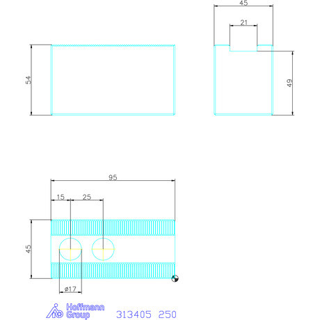 Holex Felsőpofa készlet, 3 darabos 250