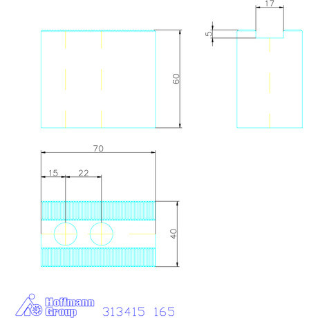Schunk Felsőpofa készlet, 3 darabos 165