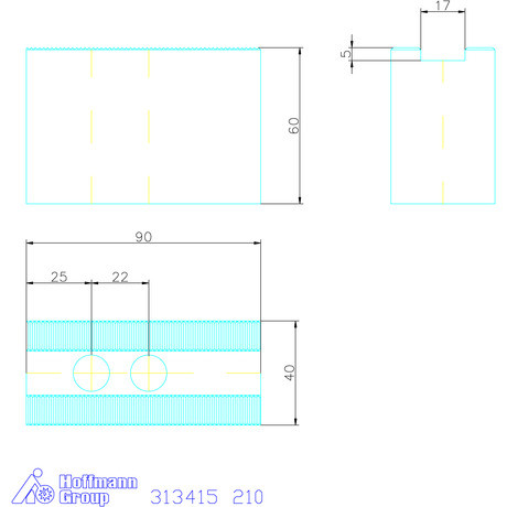 Schunk Felsőpofa készlet, 3 darabos 210