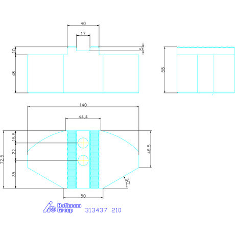 Schunk Szegmenspofa készlet, 3 darabos, Alumínium 210
