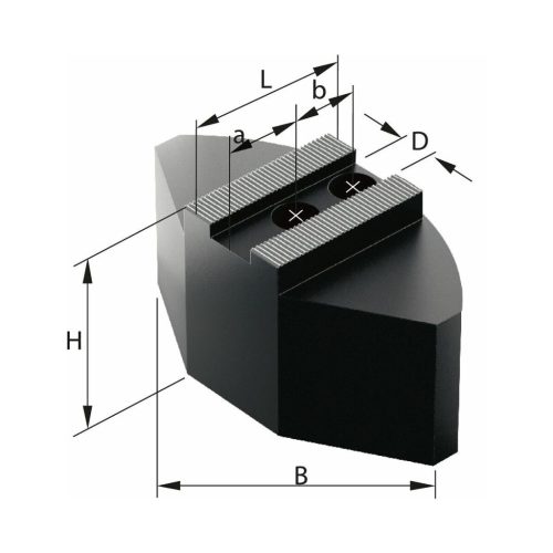 Schunk Szegmenspofa készlet, 3 darabos, Alumínium 250