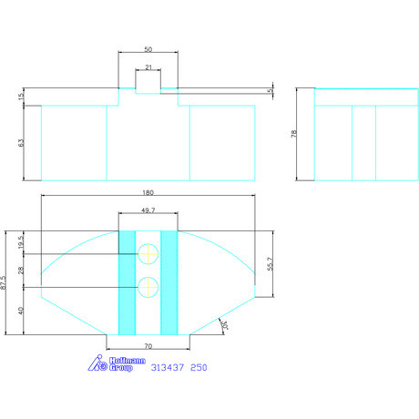 Schunk Szegmenspofa készlet, 3 darabos, Alumínium 250