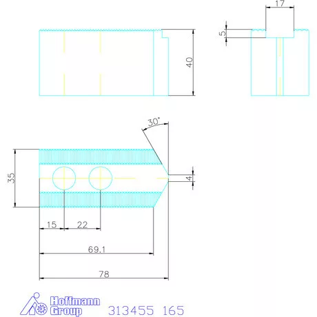 Schunk Felsőpofa készlet, 3 darabos 165