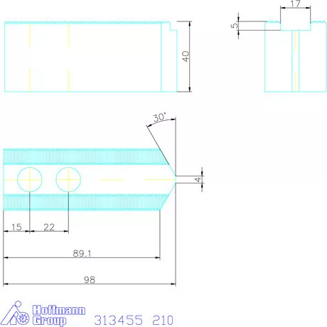 Schunk Felsőpofa készlet, 3 darabos 210
