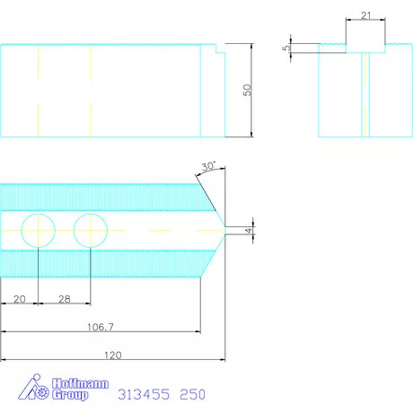 Schunk Felsőpofa készlet, 3 darabos 250