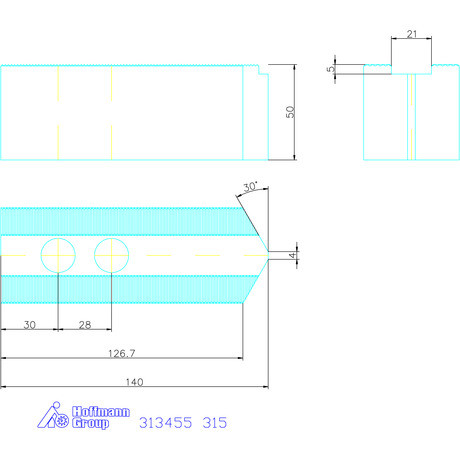 Schunk Felsőpofa készlet, 3 darabos 315