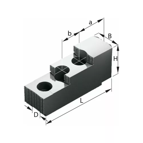 Schunk Lépcsős felsőpofa készlet, 3 darabos 210