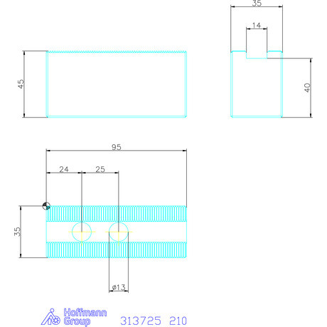 Holex Felsőpofa készlet, 3 darabos 210