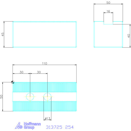 Holex Felsőpofa készlet, 3 darabos 254