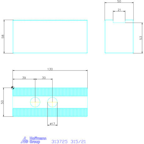 Holex Felsőpofa készlet, 3 darabos 315/21