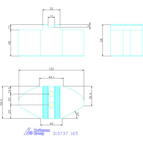 Schunk Szegmenspofa készlet, 3 darabos, Alumínium 165