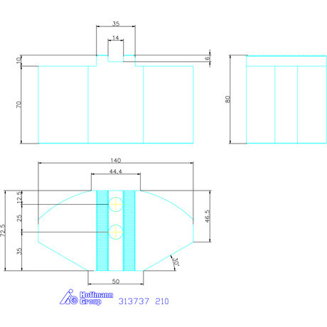 Schunk Szegmenspofa készlet, 3 darabos, Alumínium 210