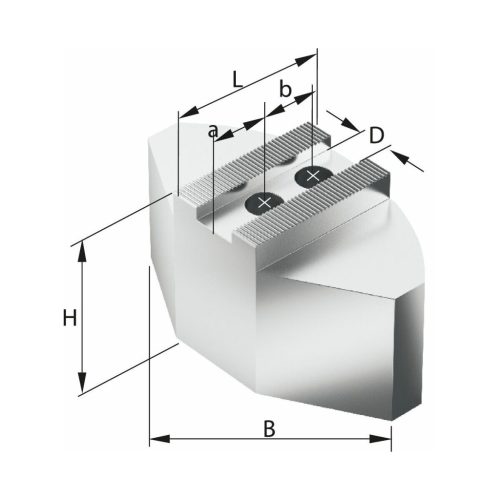 Schunk Szegmenspofa készlet, 3 darabos, Alumínium 250