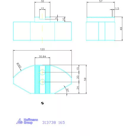 Schunk Szegmenspofa készlet, 3 darabos, Acél 165