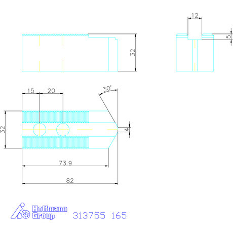 Schunk Felsőpofa készlet, 3 darabos 165