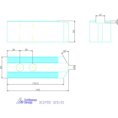 Schunk Felsőpofa készlet, 3 darabos 315/21