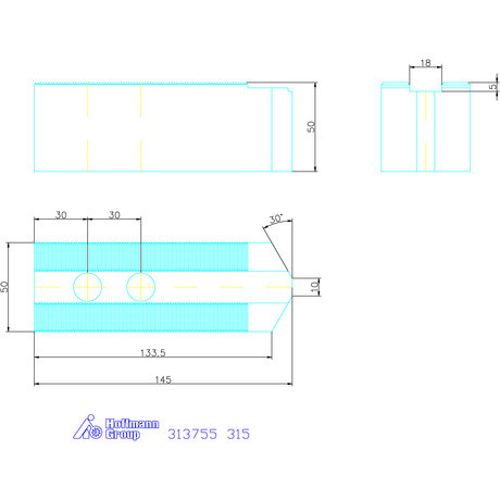 Schunk Felsőpofa készlet, 3 darabos 315