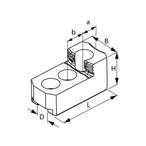 Schunk Lépcsős felsőpofa készlet, 3 darabos 315