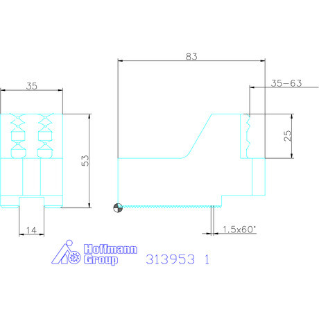 Schunk Karmos pofa készlet, 3 darabos, tokmányhoz 1