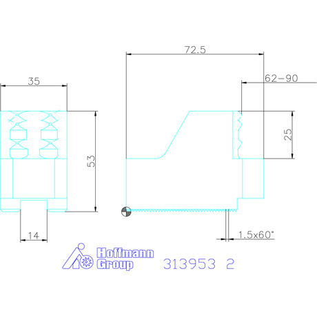 Schunk Karmos pofa készlet, 3 darabos, tokmányhoz 2